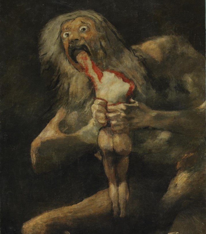 Francisco de Goya Saturno devorando a su hijo (1819-1823). España es una Merienda de Negros def