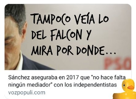 Qué cosas, tampoco veía lo del Falcon y mira por donde. Por Linda Galmor