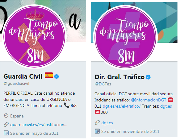 Desde la Agencia Estatal de Meteorología a la cuenta de la Guardia Civil.