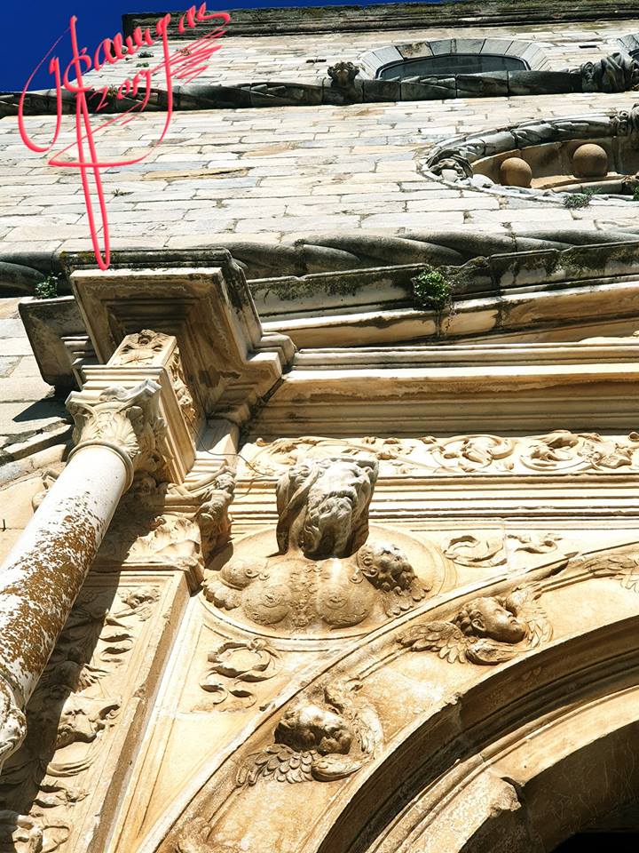 Detalle de la portada de la Iglesia de la Magdalena de Olivenza. Fotografía de Manuel Barragán Lancharro