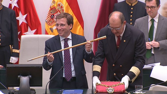 Enhorabuena, al desde hoy, Excmo Alcalde de la Villa de Madrid, D. Jose Luis Martínez-Almeida