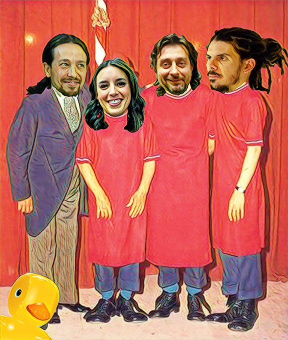 ras su reunión con el Rey, el Pavo Iglesias presenta su equipo a los medios. Por Linda Galmor