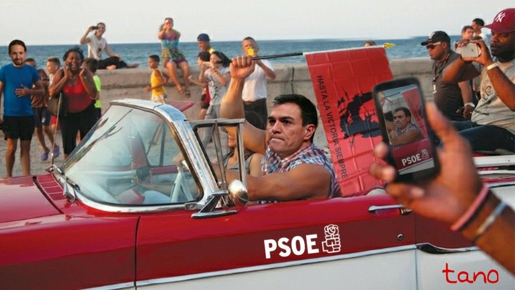 Sánchez lo celebra en el malecón comunista, Por Tano