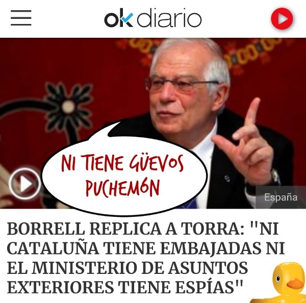 Torrademont acusa al Ministerio de Asuntos Exteriores de espiar a las embajadas catalanas. Por Linda Galmor