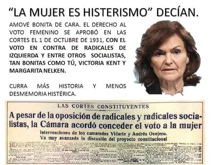 Y tenemos que seguir escuchando a esta mamarracha que no sabe ni de lo que habla.