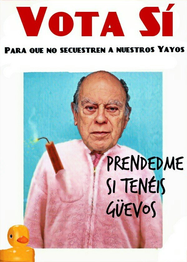 Pruebas de cartelería para el referéndum que se está negociando con Sánchez. Por Linda Galmor