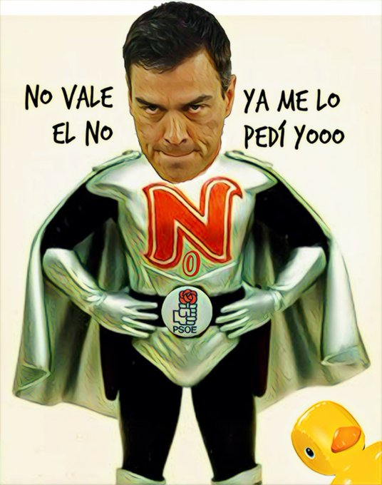 PsicoSánchez solicita amablemente a PP y Cs que no sean unos mierdas y apoyen su gobierno de progreso. Por Linda Galmor