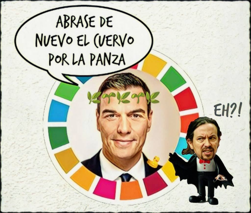 Abrase de nuevo al cuervo por la panza Ilustración de Linda Galmor