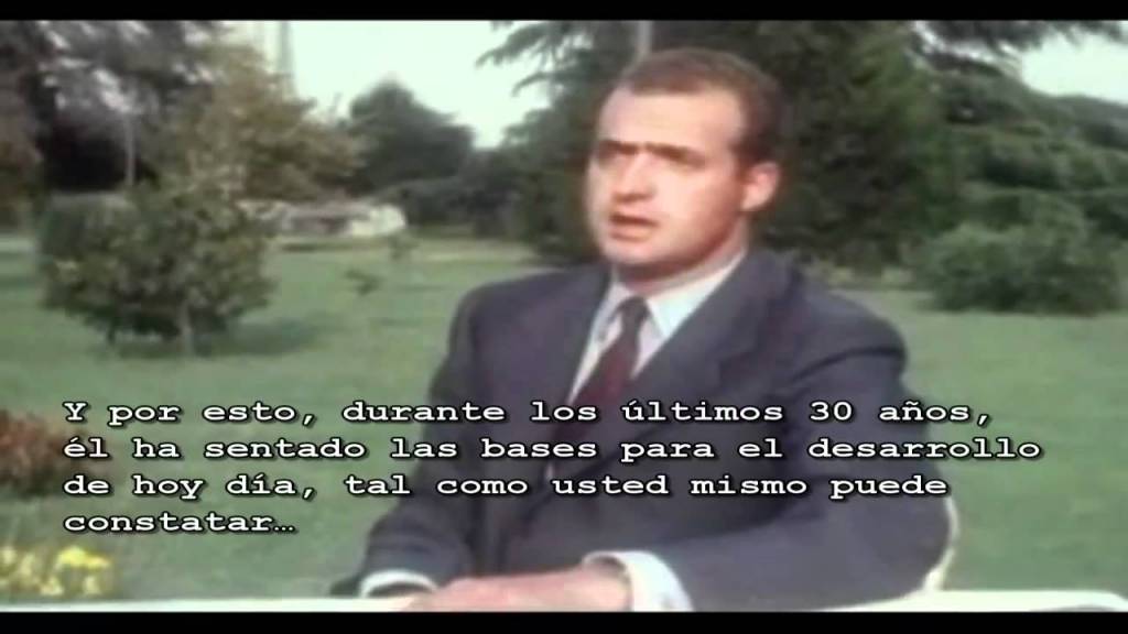 Franco es un ejemplo para mi, Juan Carlos I Rey de España