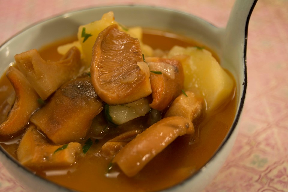 Níscalos con patatas