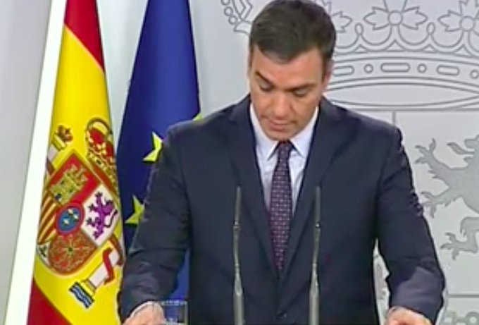 Sánchez dice hoy que nadie está por encima de la ley.