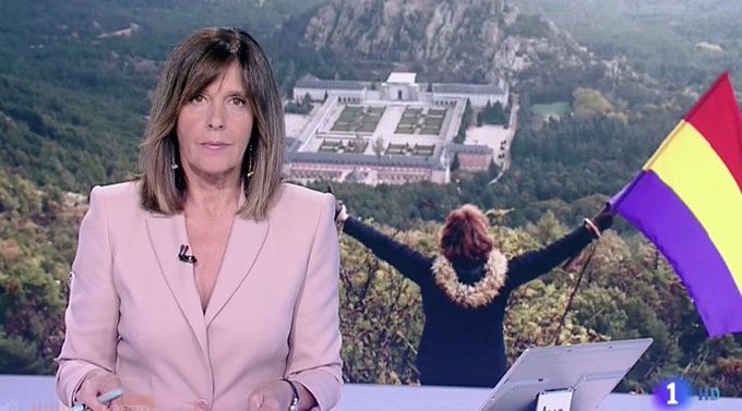 Día 24 de Octubre, Jueves de Profanación y la tricolor hasta en la sopa que reparte en el telediario sectario TVE