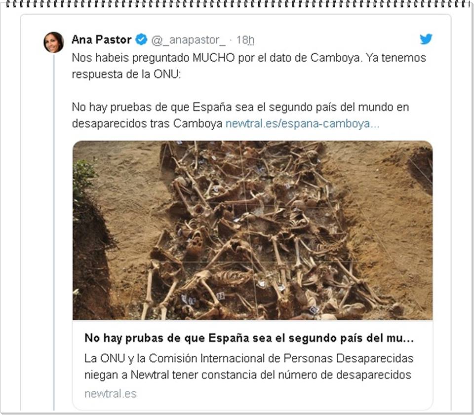 ¿Cuántos años llevo denunciando la fake new de los desaparecidos tras Camboya?