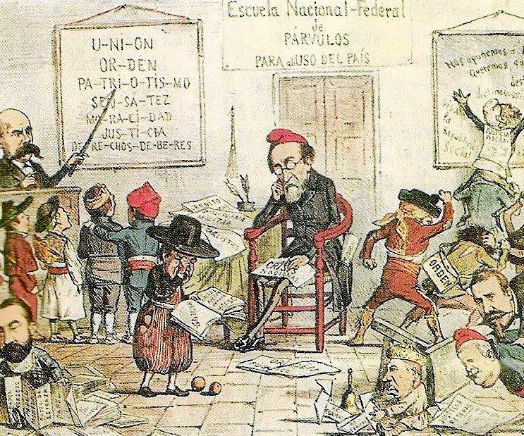 Pi i Margall en una caricatura de la época