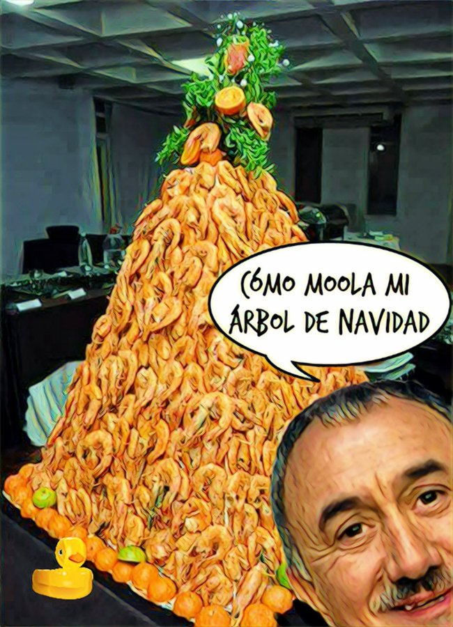 Ya han puesto la Navidad en la sede de UGT, con cargo a los Presupuestos Generales del Estado, Por Linda Galmor