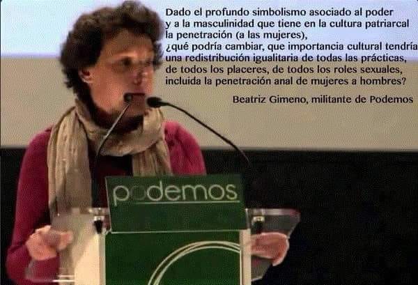 en la que pide que las mujeres ‘penetren analmente a los hombres’ para conseguir la igualdad