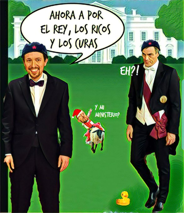 Temblad fachillas, un nuevo régimen ha llegado. Ilustración de Linda Galmor