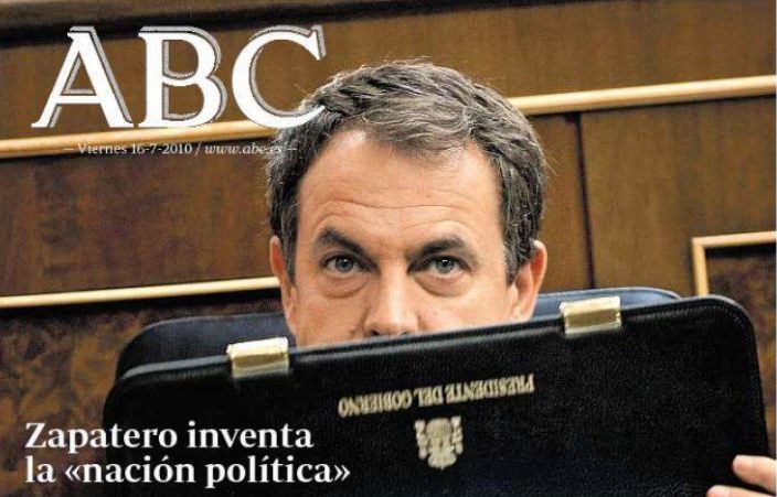 Zapatero afirma en el Senado que la nación política es discutida y discutible