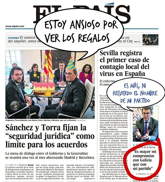 Le montan una fiesta, se caga en la tarta y marcha tan pancho. Por Linda Galmor
