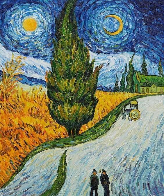 El Ciprés y la necesidad del duelo: Camino de cipreses de Vincent Van Gogh