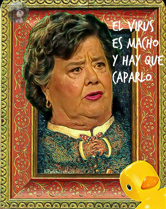 En tiempos de coronavirus la musa de la izquierda ... a lo suyo. Por Linda Galmor