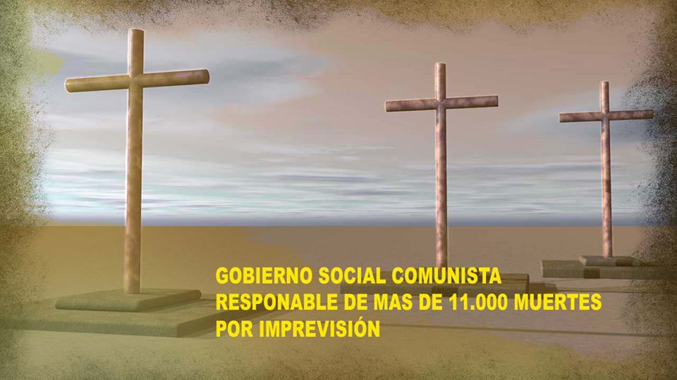 Gobierno social comunista responsable de más de once mil muertes. Imagen de Rodolfo Arévalo