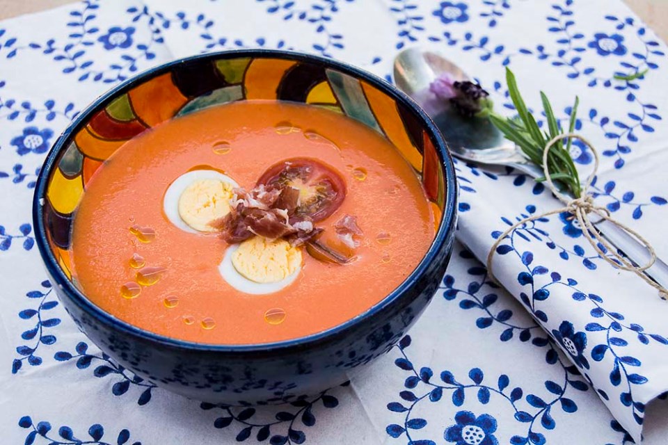 Salmorejo cordobés. Imagen y realización de Rodolfo Arévalo