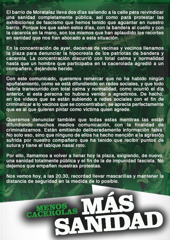 manipulación política de la Sanidad Pública
