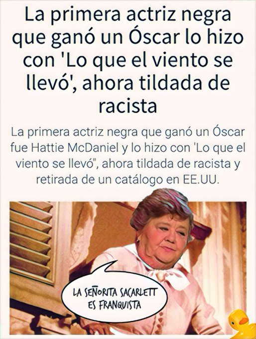Antes había esclavos y no por ello se censuran las películas de romanos. Por Linda Galmor .