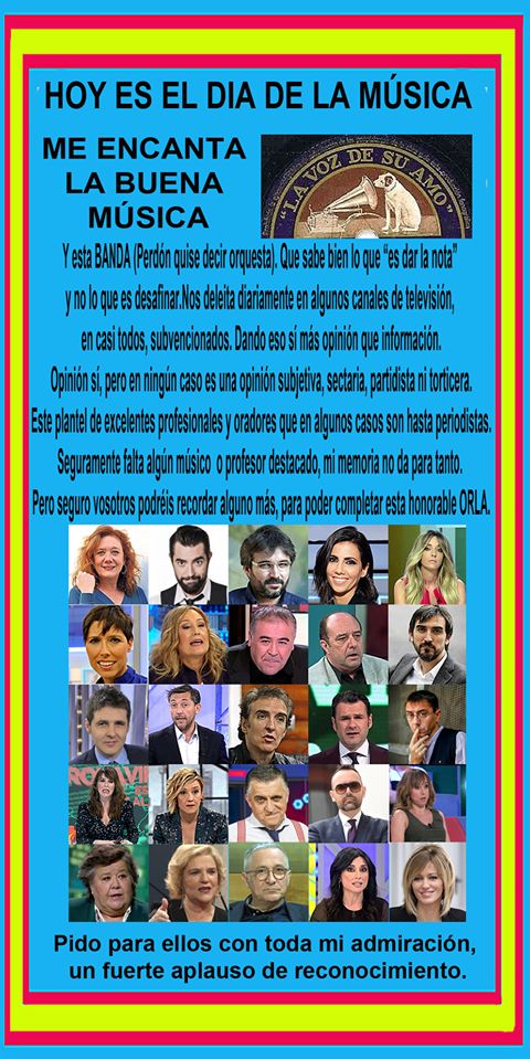 Feliz dia de la música