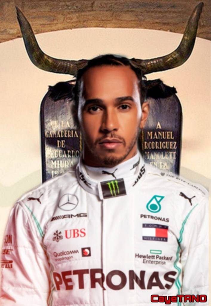 Hamilton, criatura de Dios, te falta mucha pista para ser un hombre de respeto. Ilustración de Tano