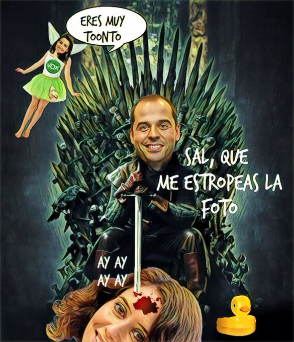 Vaya pajarete el submarino del PSOE Ignacio Aguado. Ilustración de Linda Galmor