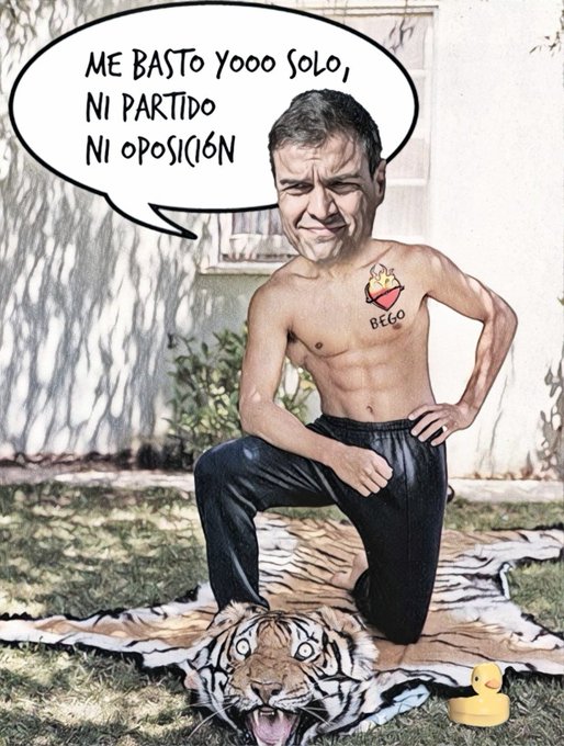 Sánchez posando en Moncloa para un retrato que simbolice su victoria en Europa. Por Linda Galmor