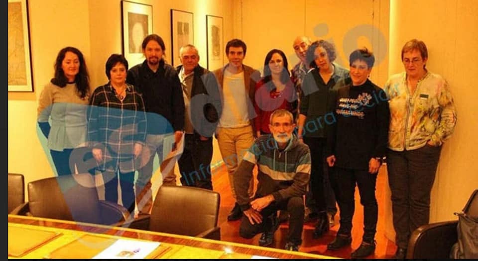 Pablo Iglesias con los etarras de Alsasua