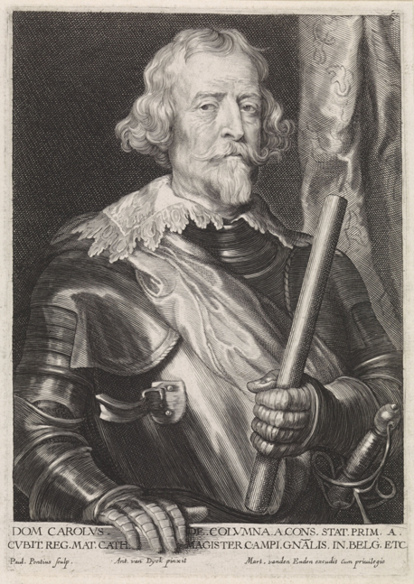 Coloma según grabado de Van Dyck