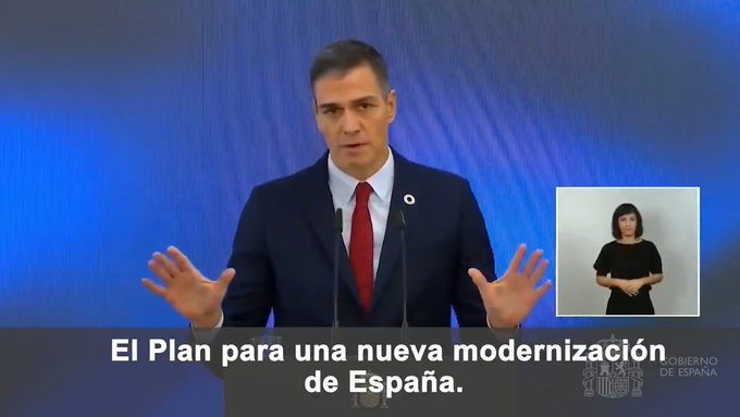 El Plan de Recuperación, Transformación y Resiliencia que hoy presentamos es nuestra hoja de ruta para la nueva modernización de España