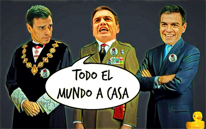 Políticos, apartad vuestras manos de os jueces. En la ilustración de Linda Galmor: Pedro Maduro