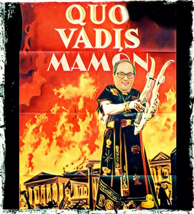 Quim Torra, genio político. Ilustración de Linda Galmor
