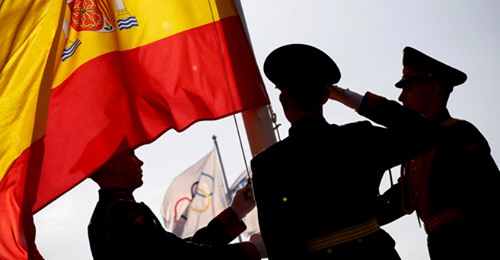 Saludo a la bandera de España