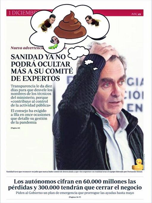 La lista del comité de expertos en portada. Por Linda Galmor