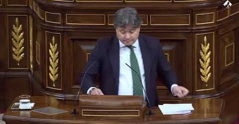 Luis Santamaría Ruiz (GP) habla claro en el Congreso de los diputados.