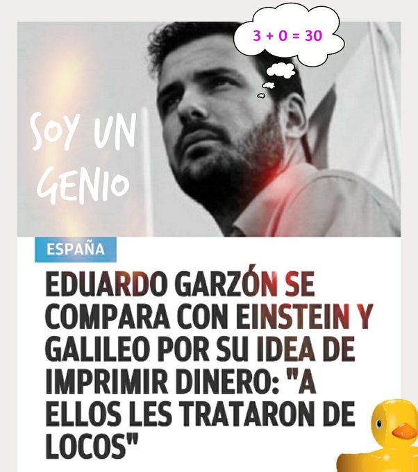 ¿Genio? No pasa de giliPollito mirando hacia delante. Por Linda Galmor