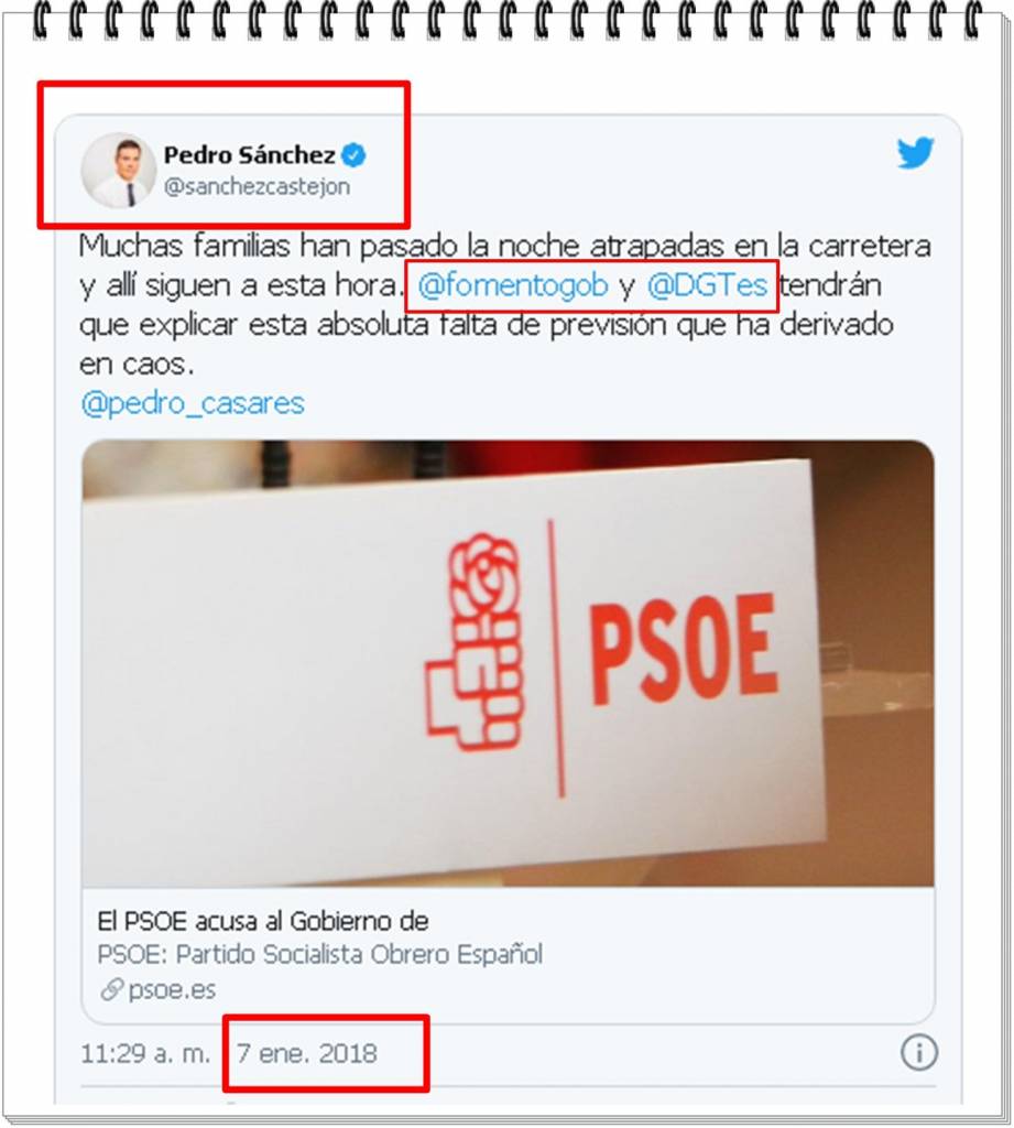 Fomento y DGT tendrán que explicar su absoluta falta de previsión