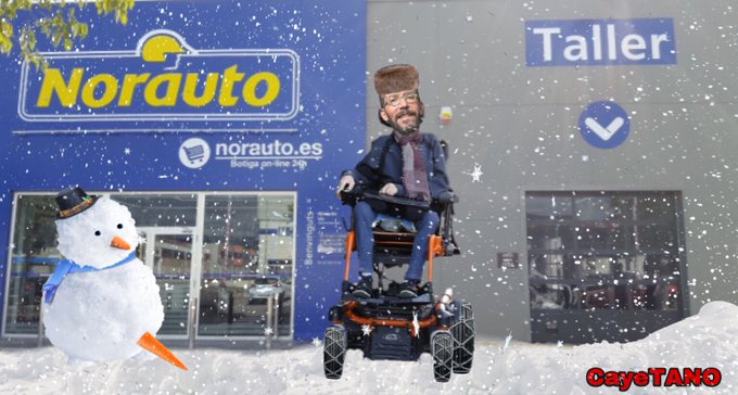 Por fin se ha decidido @PabloEchenique a poner las cadenas en las ruedas. Por Tano