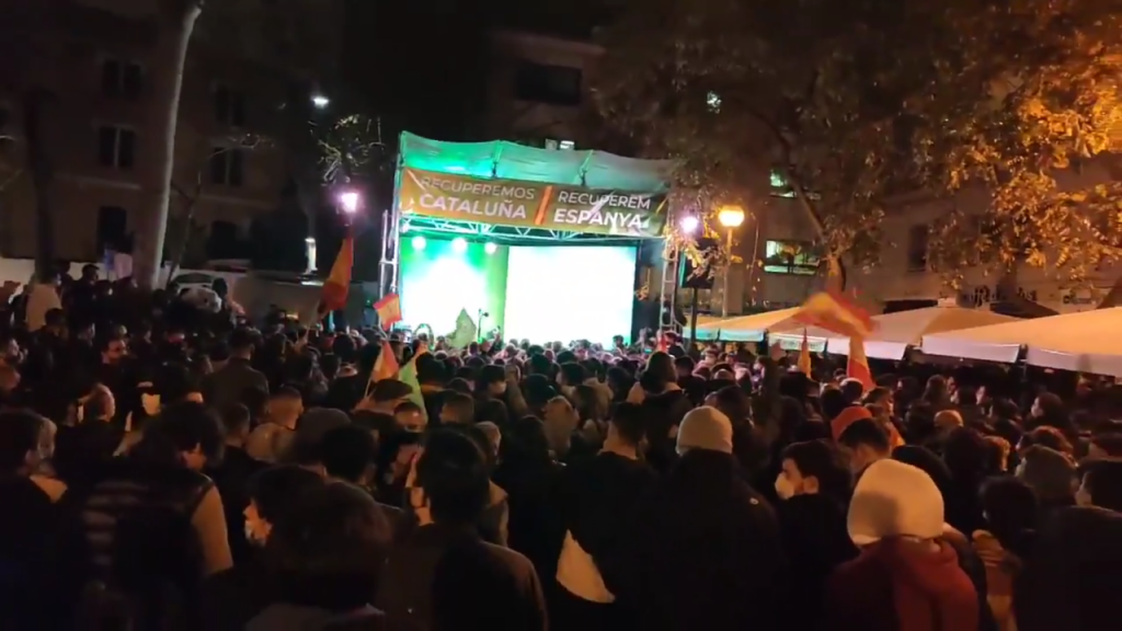 Acto de cierre de campaña de VOX en Cataluña