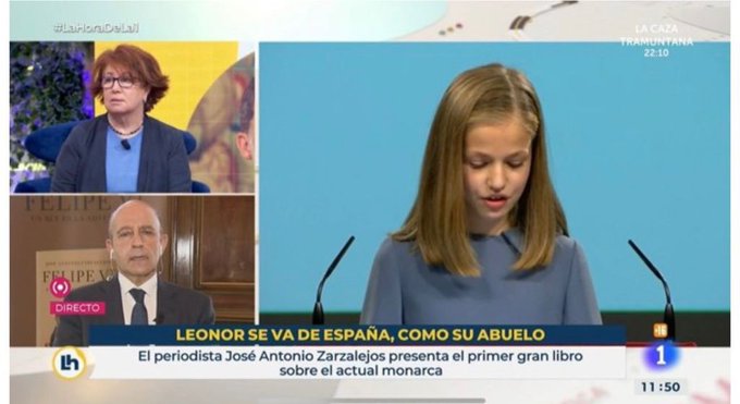 La verdad no está de moda en TVE, pero la necesitamos como lluvia en sequía. Hoy la emprsa pública mantiene durante dos minutos el rotulo: Leonor se va de España, como su abuelo