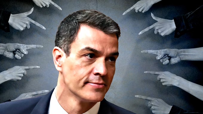 Por mucho que Pedro Sánchez trate de echarle la culpa a la oposición él es quién tiene el poder. Tuit de Juan S. Igual