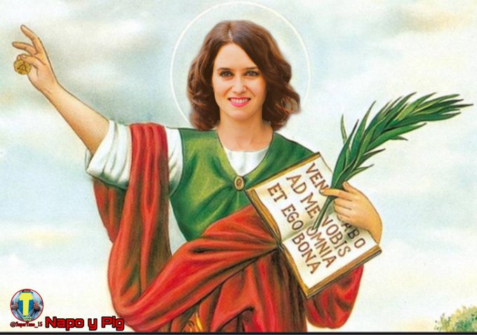 Santa Ayuso, Patrona de la Hostelería... Tuit de Pigdemont