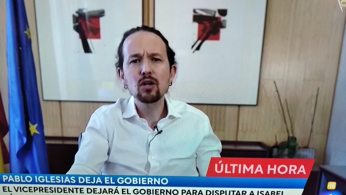 Espero que Iglesias nos cuente pronto en cuánto nos va a aumentar los impuestos para mantener sus chiringuitos