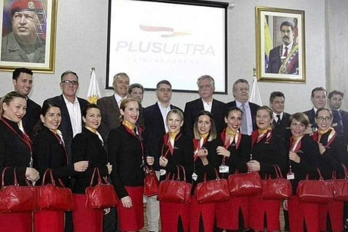 La foto que evidencia la vinculación de Plus Ultra con el régimen chavista